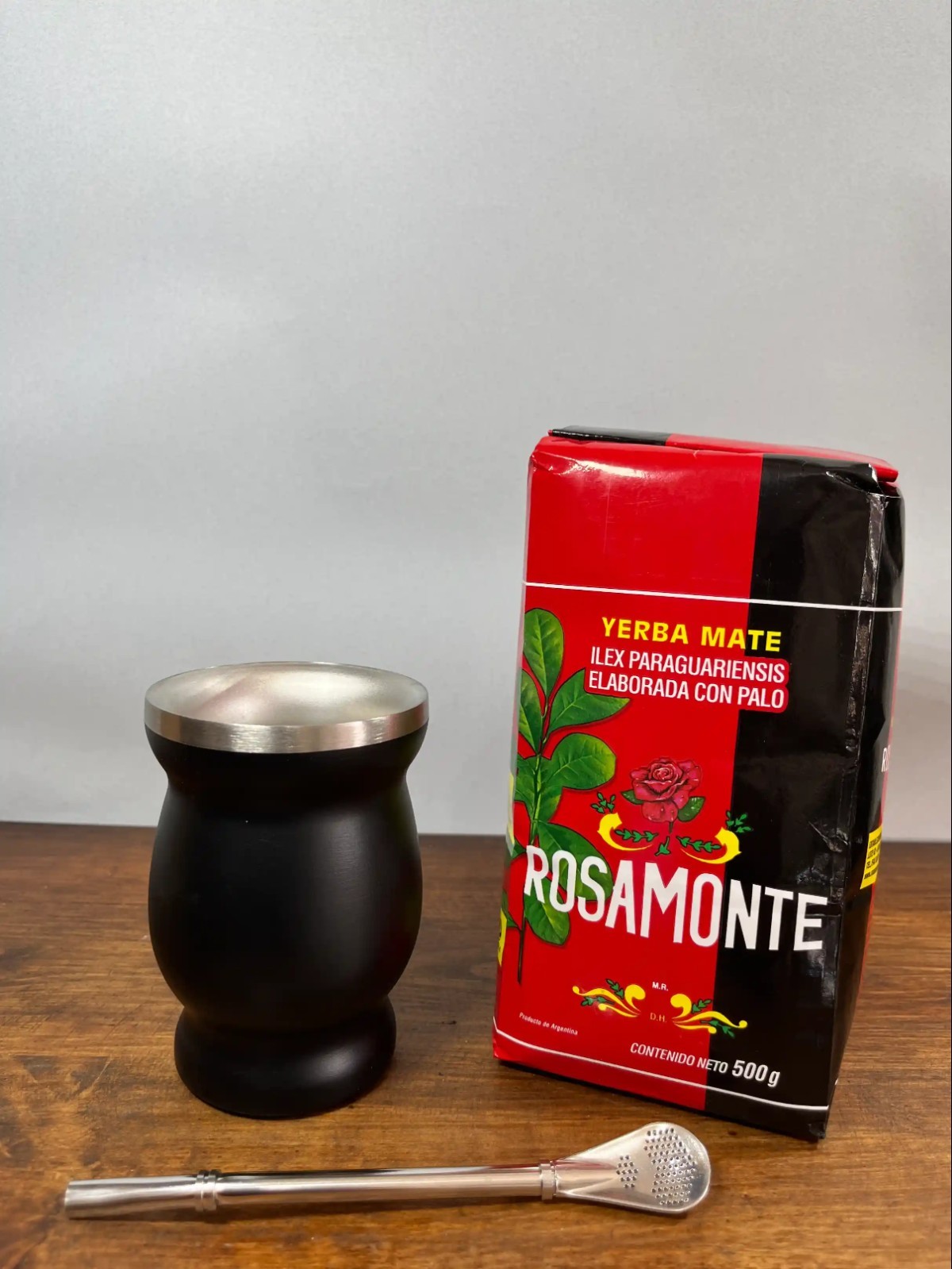 Kit Mate Acero + Bombilla Acero + Yerba